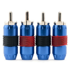 Разъем RCA SWAT SRCA-01 синий (упак 4 шт)