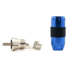 Разъем RCA SWAT SRCA-01 синий (упак 4 шт)