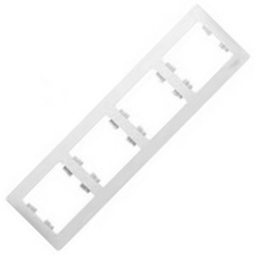 Рамка 4 поста GLOSSA горизонтальная белый GSL000104 Schneider Electric