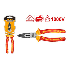 Длинногубцы 200 мм; диэлектрические; изогнутые (VDE до 1000В) INGCO INDUSTRIAL HIBNP28208