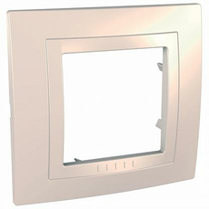 Рамка с декоративным элементом Unica однопостовая бежевый MGU2.002.25 Schneider Electric