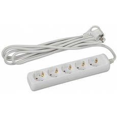 Удлинитель 3 метра, 5 гнезд c заземлением, ПВС 3х1мм2, 16А ( U-5e-3m-3x1 ) Б0028376 ЭРА