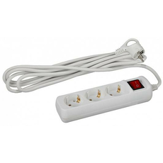 Удлинитель 5 метров, 3 гнезда с заземлением, с выключателем, ПВС 3x1мм2, 16A ( U-3es-5m-3x1 ) Б0028379 ЭРА