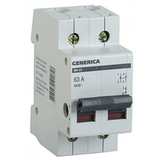 Выключатель нагрузки ВН-32 2п 63А на DIN-рейку IEK (MNV15-2-063)