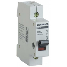 Выключатель нагрузки ВН-32 1п 20А на DIN-рейку IEK (MNV15-1-020)