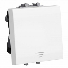 Кнопка одноклавишная модульная Avanti 2 модуля Белое облако 4400152 DKC