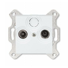 Розетка TV-R телевизионная проходная Levit скрытой установки 7дБ белый 2CHH083607A6003 ABB