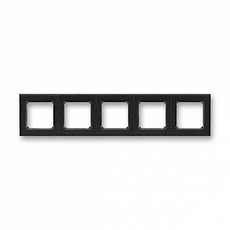 Рамка 5 постов Levit антрацит / дымчатый чёрный 2CHH015050A6063 ABB