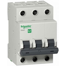 Автоматический выключатель модульный Schneider Electric EASY9 трехполюсный 3п 16А C 4,5кA AC (перемен.) (EZ9F34316)