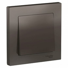 Выключатель одноклавишный Atlasdesign скрытой установки 10А (сх.1) в сборе мокко ATN000612 Schneider Electric