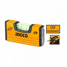 Уровень строительный, алюминиевый 100мм магнитный (1 глазок) INGCO INDUSTRIAL HMSL03101