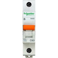 Автоматический выключатель модульный Schneider Electric ВА63 1п 63А C 4,5кA (11209)