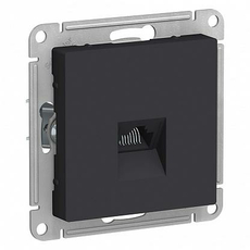Розетка RJ45 компьютерная Atlasdesign скрытой установки cat. 5Е механизм карбон ATN001083 Schneider Electric