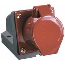 Розетка 124 стационарная 3Р+РЕ 32А 380В IP44 (PSR12-032-4) IEK