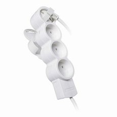 Удлинитель 4 гнезда 5 метров б/з 10А ПВС 2х0,75 (32011 3) Duwi Quick Fix