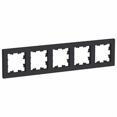 Рамка 5 постов Atlasdesign универсальная карбон ATN001005 Schneider Electric