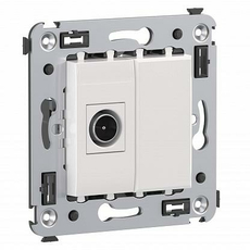 Розетка TV телевизионная оконечная Avanti скрытой установки Белое облако 4400503 DKC