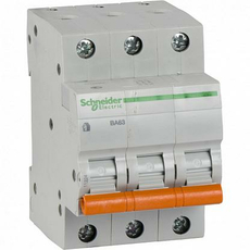 Автоматический выключатель модульный Schneider Electric ВА63 3п 20А C 4,5кA (11224)