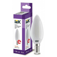 Лампа светодиодная 7,0Вт Е14 C35 3000К матов. 230В свеча серия 360° IEK