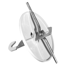 Крюк потолочный ПРИМА для подвешивания люстры (нагрузка 15кг) ABS белый RP-1 Schneider Electric