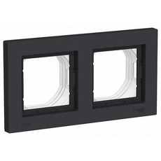 Рамка 2 поста Atlasdesign Aqua IP44 карбон ATN441002 Schneider Electric