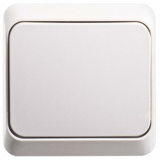 Переключатель одноклавишный ЭТЮД открытой установки проходной (сх.6) кремовый BA10-004K Schneider Electric