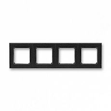 Рамка 4 поста Levit антрацит / дымчатый чёрный 2CHH015040A6063 ABB