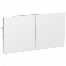 Розетка двойная Atlasdesign скрытой установки с заземлением со шторками со сдвижными крышками 16А в сборе белый ATN000128 Schneider Electric