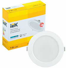 Светильник светодиодный ДВО 9Вт 1612 белый круг 4000К IP20 IEK LDVO0-1612-09-4000-K01