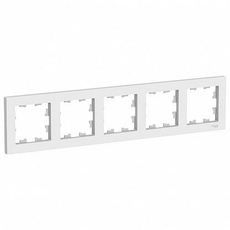 Рамка 5 постов Atlasdesign горизонтальная универсальная белый ATN000105 Schneider Electric