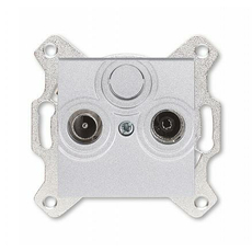 Розетка TV-R телевизионная оконечная Levit скрытой установки серебро 2CHH083503A6070 ABB