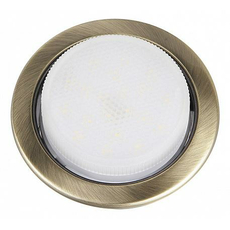 Светильник встраиваемый PGX53 бронза матовый 10639.28 106x39 под лампу PLED GX53 .1016881 Jazzway