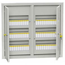 щит ЩРв-72з-3 36 УХЛ3 IP31 с замком, ниша 505х565х125 (ВхШхГ) RAL7035 MKM14-V-72-30-T TREND IEK