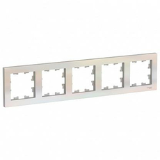 Рамка 5 постов Atlasdesign горизонтальная универсальная жемчуг ATN000405 Schneider Electric