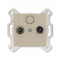 Розетка TV-R телевизионная проходная Levit скрытой установки 7дБ кофе макиато 2CHH083607A6018 ABB