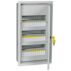 щит ЩРв-36 з 3 36 УХЛ3 IP31 с замком ниша 505х275х125 (ВхШхГ) RAL7035 MKM14-V-36-30-T TREND IEK