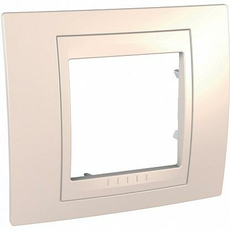 Рамка 1 пост Unica Хамелеон горизонтальная бежевый/бежевый MGU6.002.25 Schneider Electric