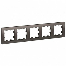Рамка 5 постов Atlasdesign горизонтальная универсальная мокко ATN000605 Schneider Electric