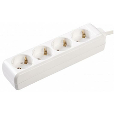 Удлинитель У04 4 розетки/гнезда 2Р+PЕ 5 метров 3х1мм2 16А/250В IEK WYP10-16-04-05-Z-N