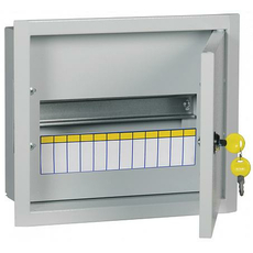 Щит ЩРв-12-з 3 36 УХЛ3 IP31 с замком, ниша 230х275х125 (ВхШхГ) RAL7035 MKM14-V-12-30-T TREND IEK