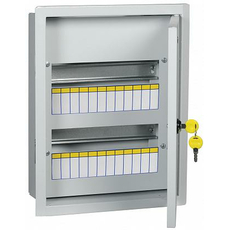 Щит ЩРв-24з-3 36 УХЛ3 IP31 с замком ниша 360х275х125 (ВхШхГ) RAL7035 MKM14-V-24-30-T TREND IEK