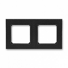 Рамка 2 поста Levit антрацит / дымчатый чёрный 2CHH015020A6063 ABB