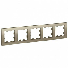 Рамка 5 постов Atlasdesign горизонтальная универсальная шампань ATN000505 Schneider Electric