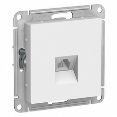 Розетка RJ11 телефонная Atlasdesign скрытой установки механизм белый ATN000181 Schneider Electric