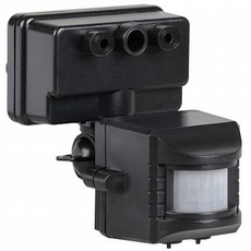 Датчик движения ДД 019 черный,1100Вт,угол обзора 120градусов, дальность 12м IP44 IEK