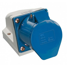 Розетка 113 стационарная 2Р+РЕ 16 А 220В IP44 (PSR11-016-3) IEK