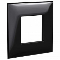 Рамка 1 пост 2 модуля Avanti Черный квадрат 4402902 DKC