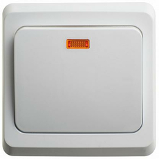 Переключатель одноклавишный ЭТЮД скрытой установки с подсветкой BC10-007BSchneider Electric