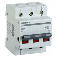 Выключатель нагрузки ВН-32 3п 100А на DIN-рейку IEK (MNV15-3-100)