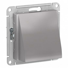 Вывод кабеля Atlasdesign скрытой установки механизм с накладкой алюминий ATN000399 Schneider Electric